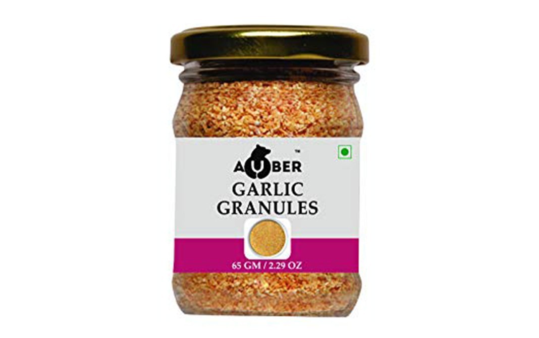 Auber Garlic Granules    Glass Jar  65 grams
